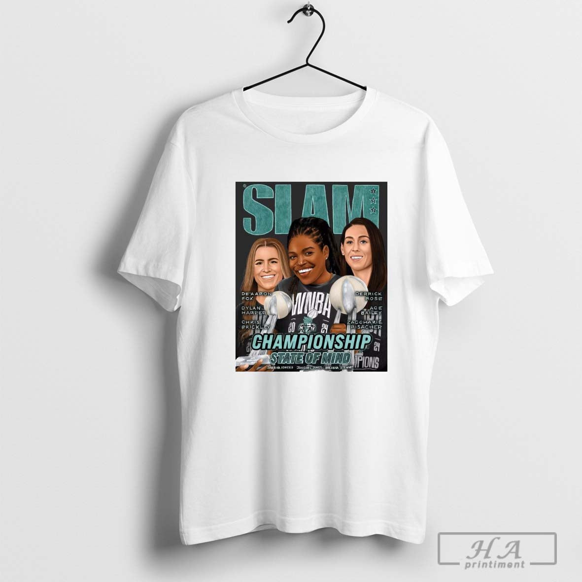 SLAM 253 x Playa Society Cover Championship State Of Mind New York Liberty WNBA T-shirt
