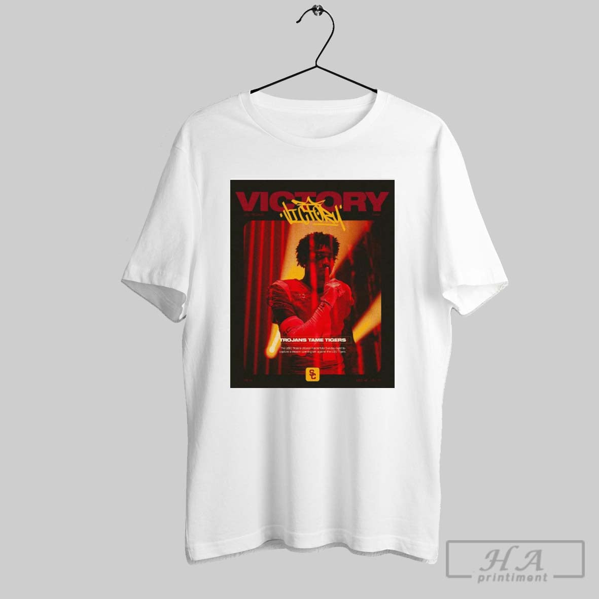2024 25 Usc Trojans Graphic Dump Victory Trojans Tame Tigers Win Against The Lsu Tigers Poster T Shirt