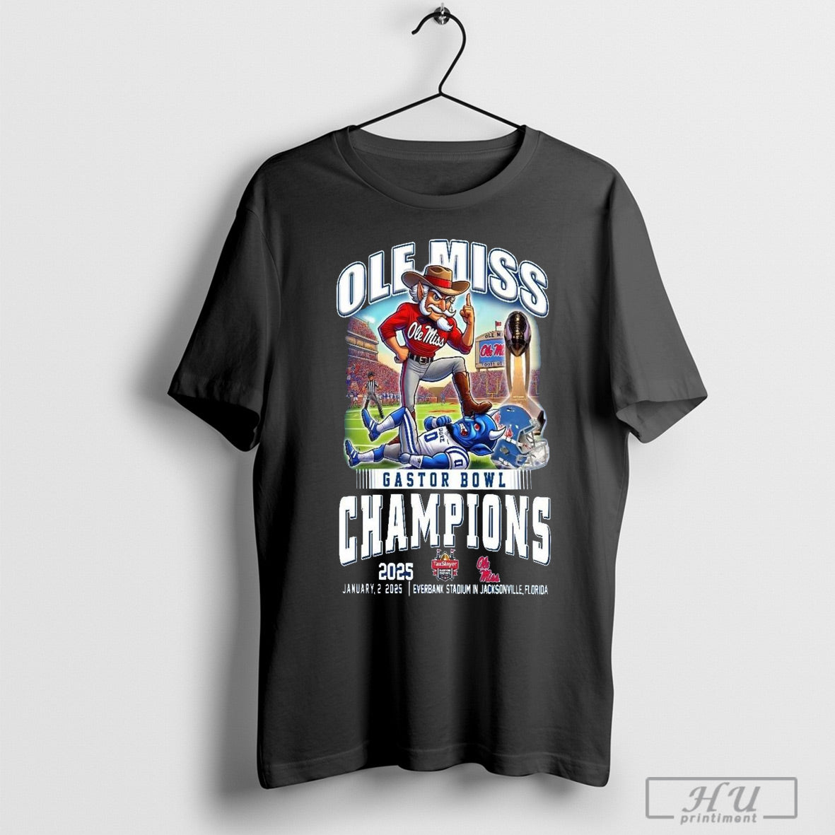 Ole Miss Rebels Football Gastor Bowl Champions 2025 T Shirt