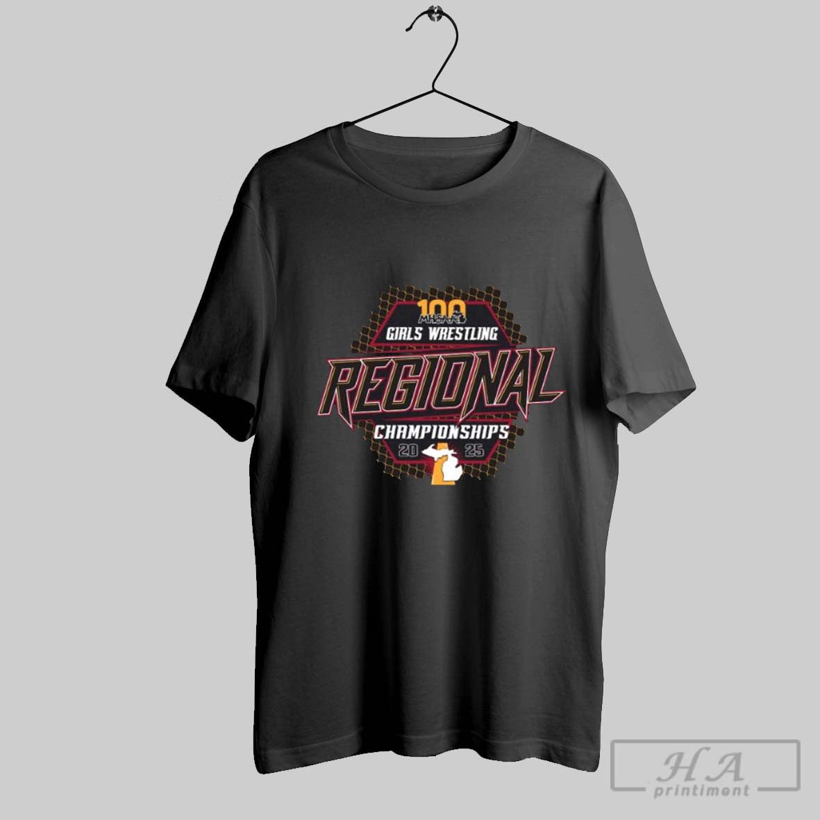 2025 Mhsaa Girls Wrestling Regional Championships Shirt