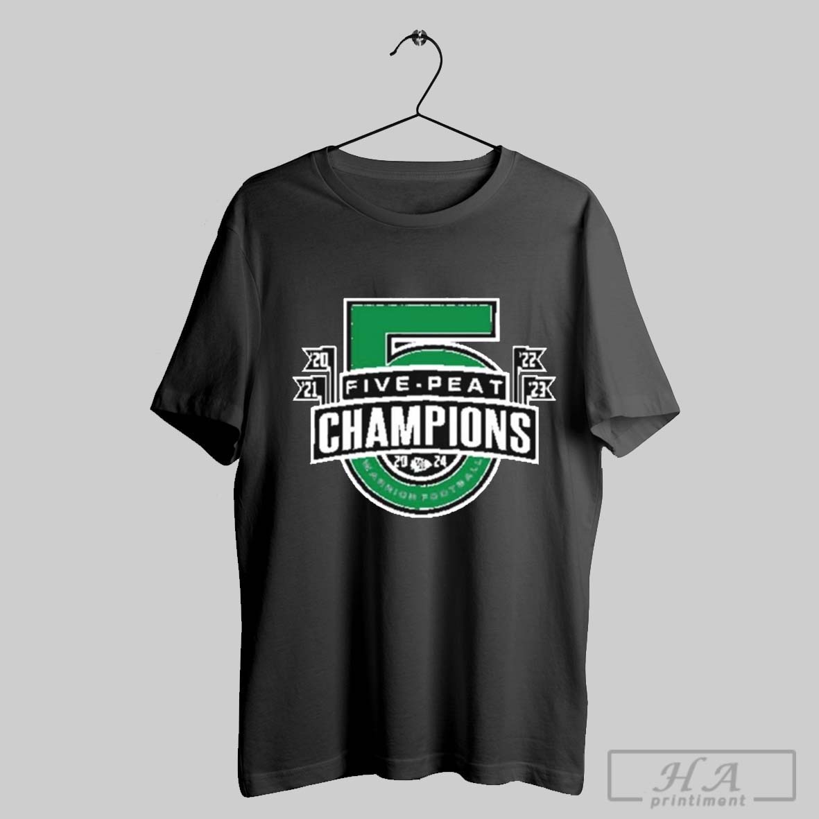 Official West Branch High School Football Five Peat Champions 2024 T Shirt