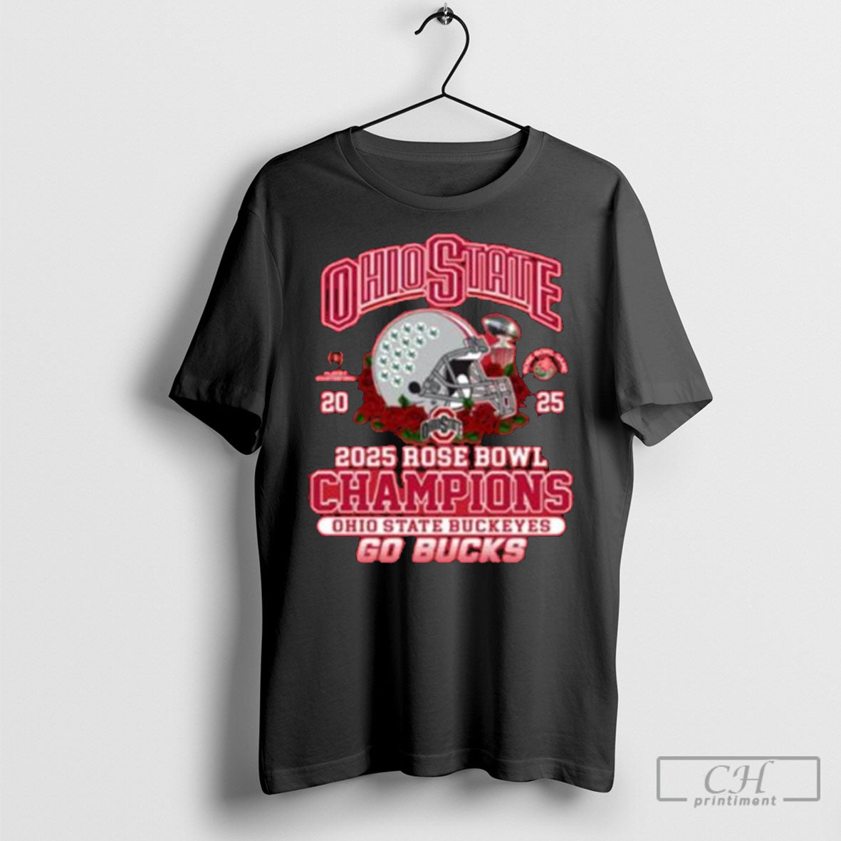 Ohio State 2025 Rose Bowl Champions Buckeyes Go Bucks T Shirt