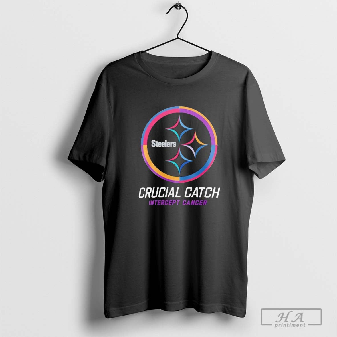 2024 NFL Steelers Crucial Catch Intercept Cancer Shirt