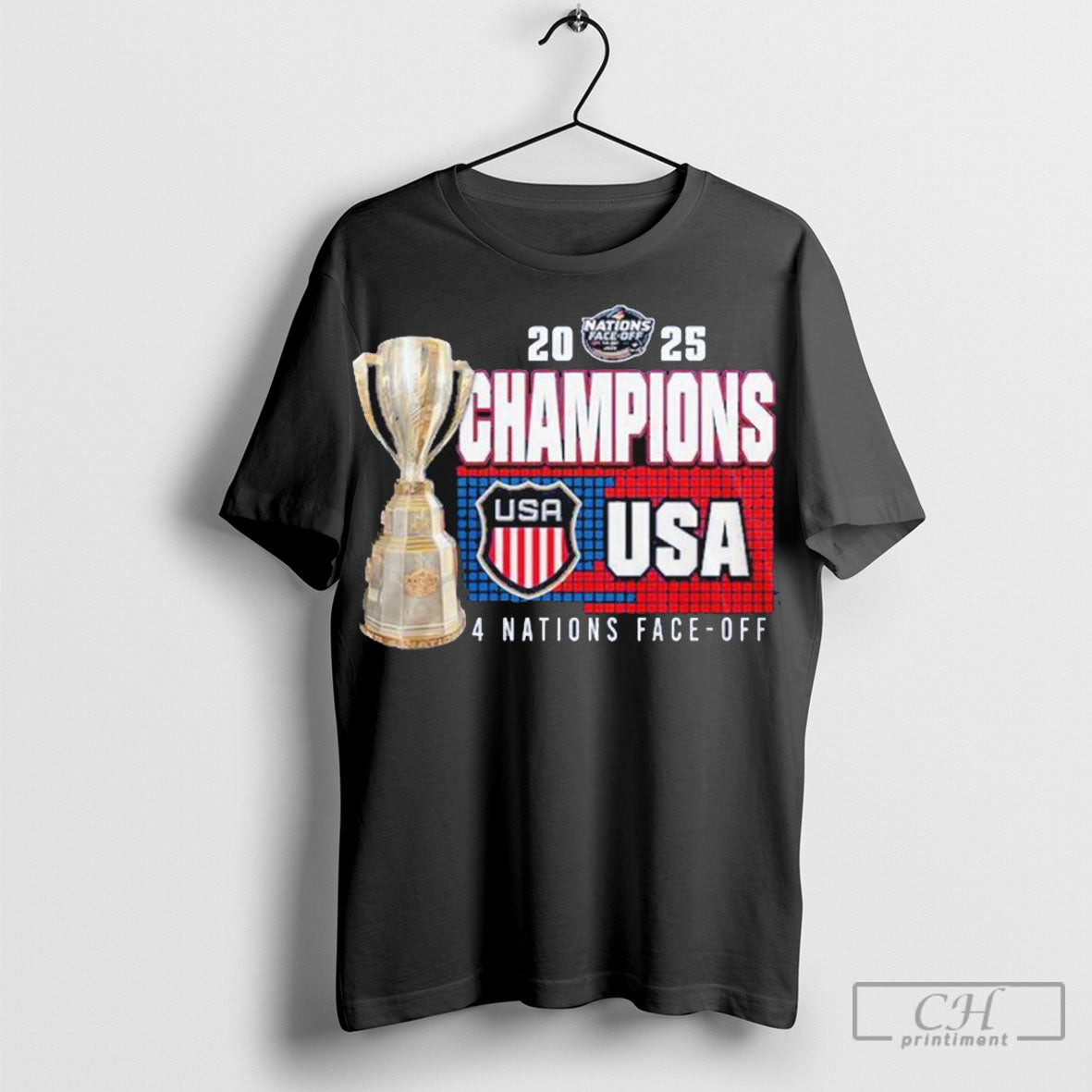 Official Usa Hockey Team Nhl 4 Nation Face Off Champions Third 2025 Shirt Sweatshirt
