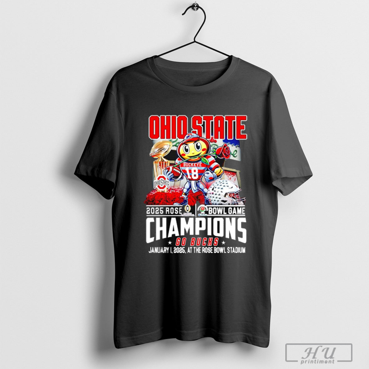 Rose Bowl Game Champions 2024 Ohio State Buckeyes Go Bucks T Shirt