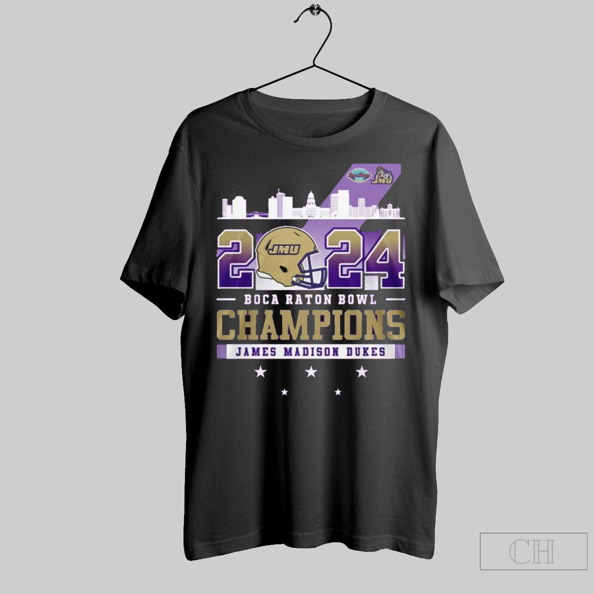 2024 Boca Raton Bowl Champions James Madison Dukes T Shirt Sweater