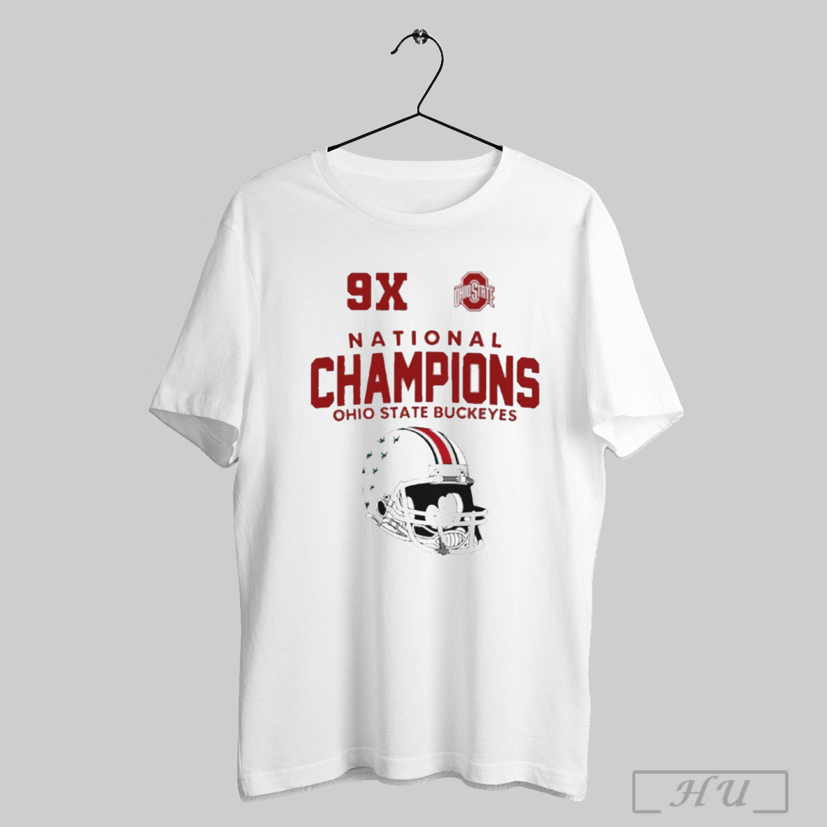 Ohio State 9x National Champions Helmet T Shirt Sweatshirt