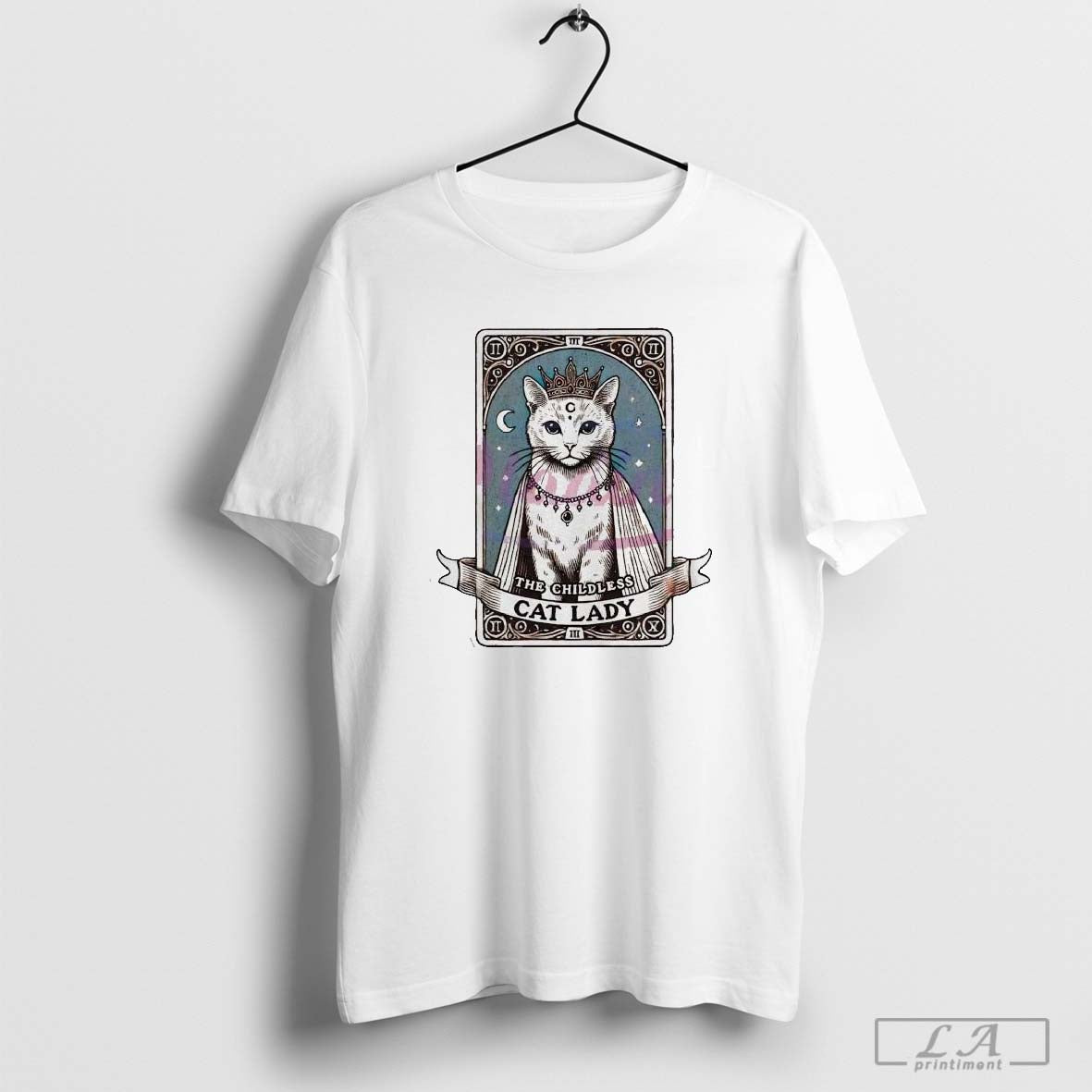 The childless cat lady tarot card halloween 2024 election kamala shirt