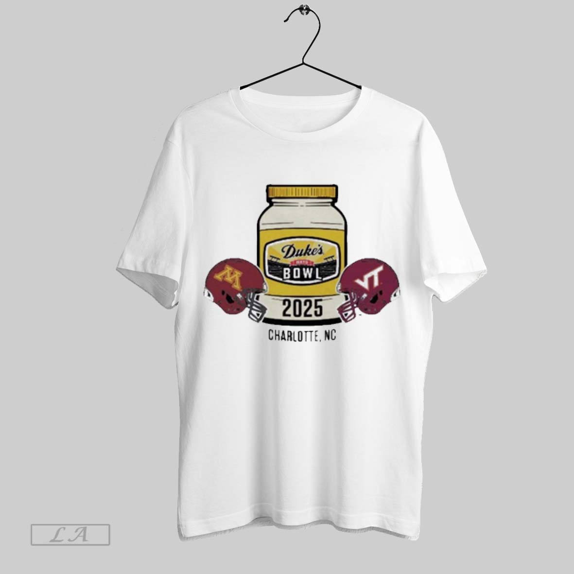 2025 Dukes Mayo Bowl Minnesota Golden Gophers Head To Head Virginia Tech Hokies Dukes Mayo Bottle T Shirts