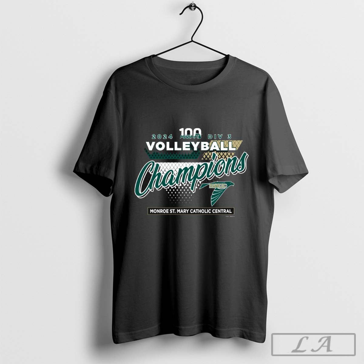 2024 MHSAA Volleyball D3 Champions Monroe St. Mary Catholic Central T-Shirt