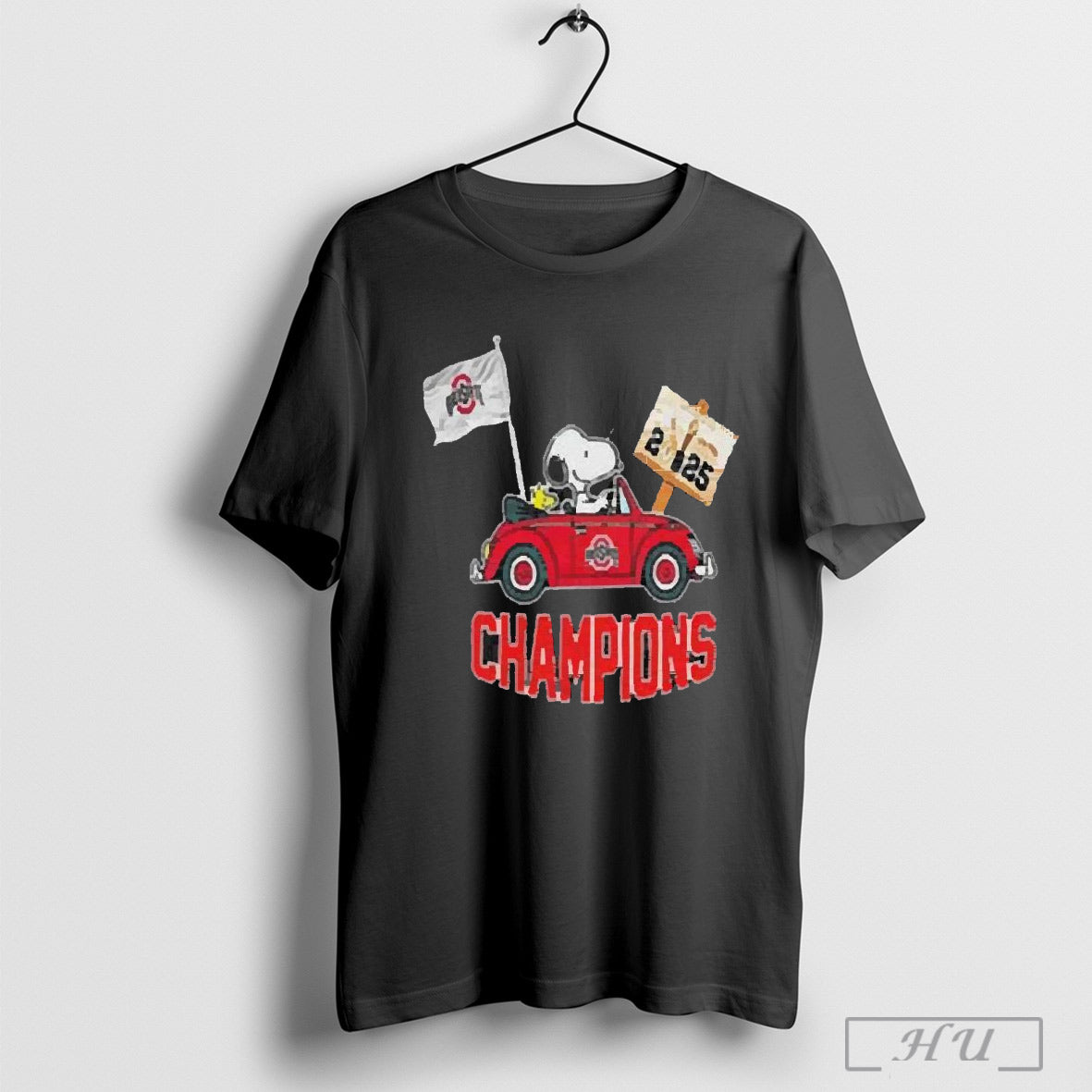 Snoopy And Woodstock Ohio State Buckeyes National Bowl Champions College Football Ncaa Season 2024 2025 T Shirt