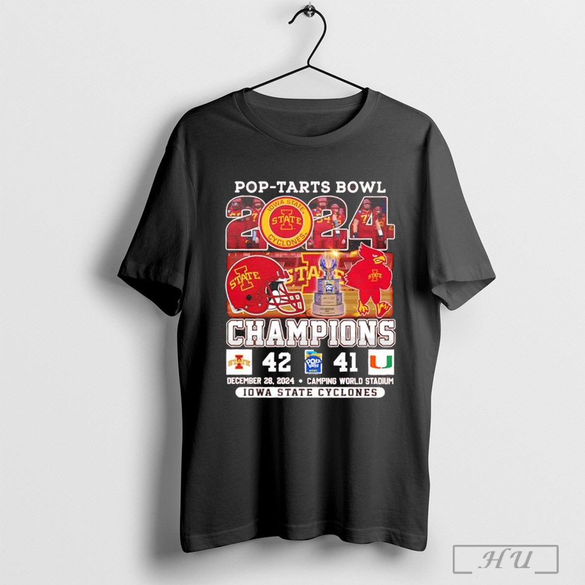 Pop Tarts Bowl 2024 Champions Iowa State Cyclones Score T Shirt