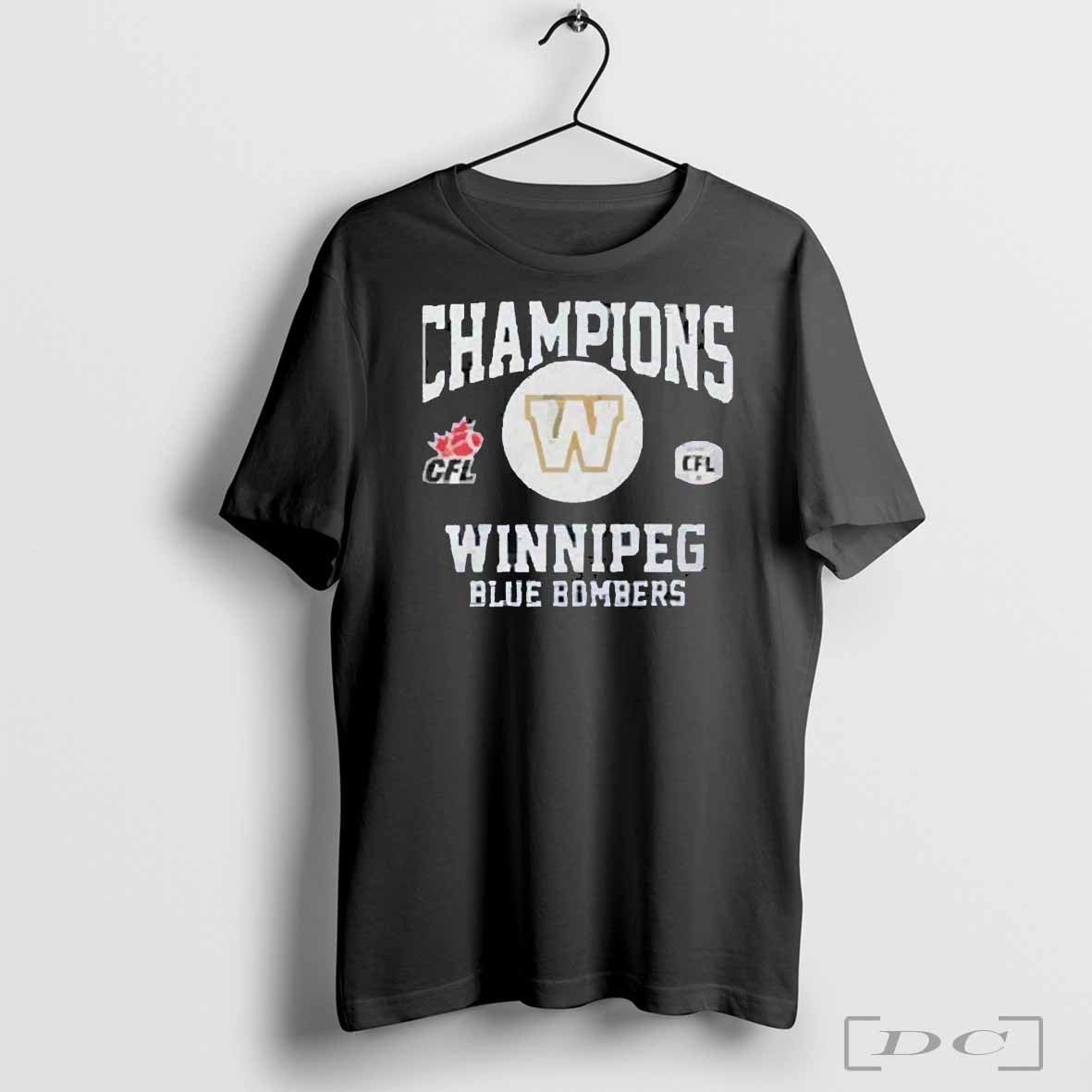 Original Winnipeg Blue Bombers CFL 111th Grey Cup Champions 2024 T Shirt
