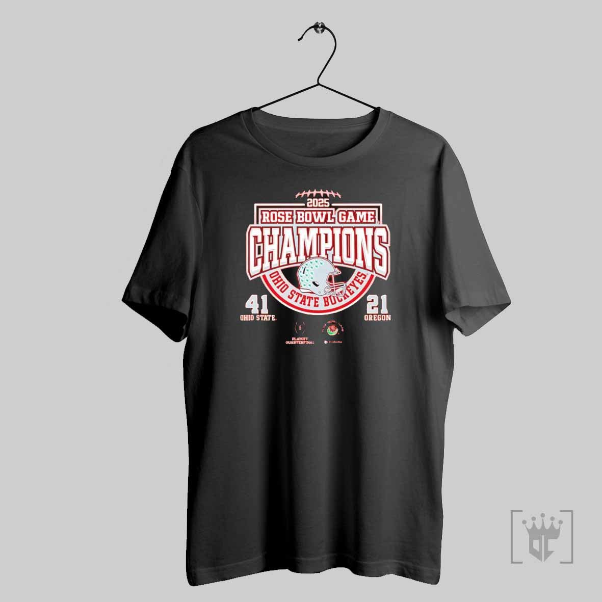 Ohio State Buckeyes 2025 Rose Bowl Game Champions Score T Shirt