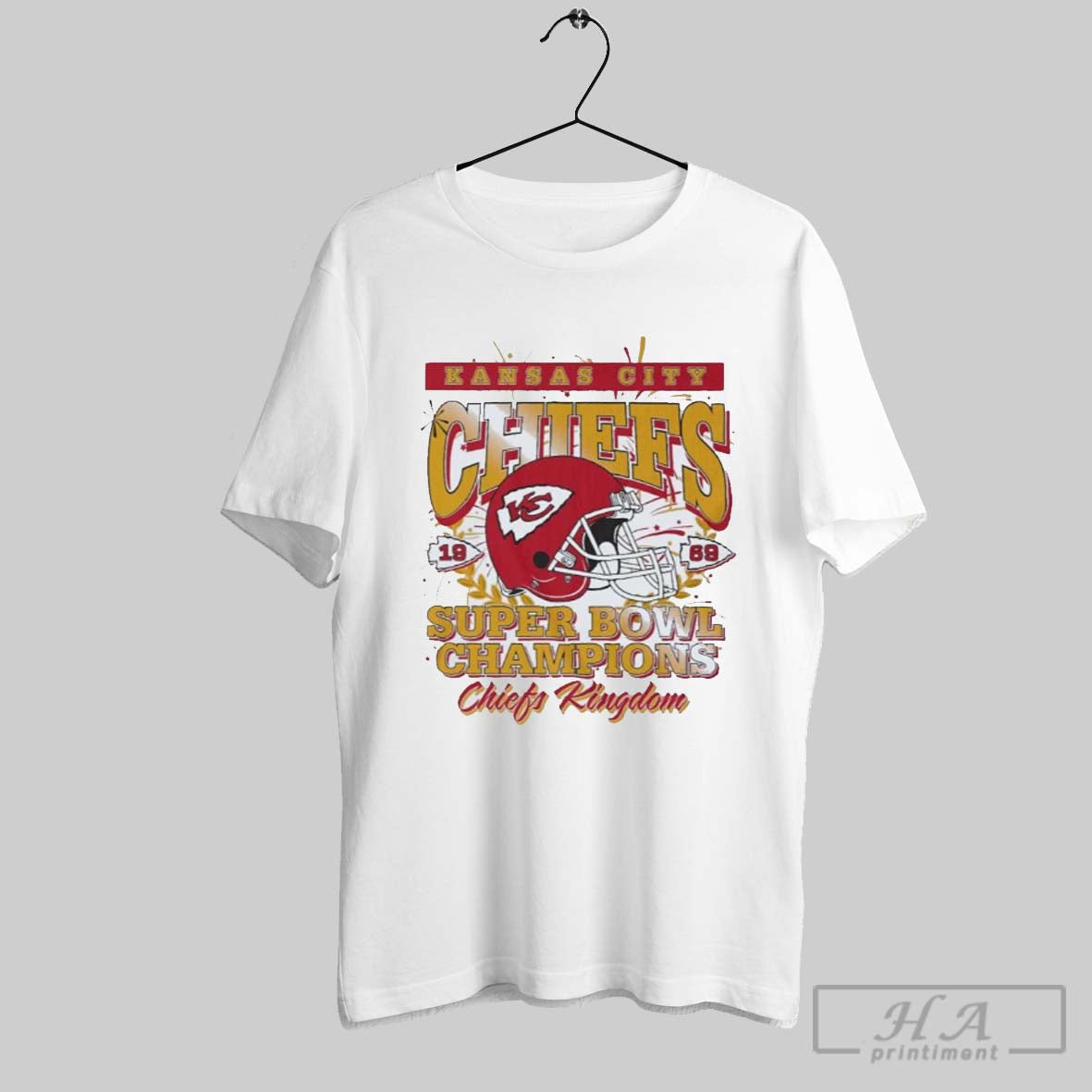 Original Kansas City Chiefs Super Bowl Liv Champions Chiefs Kingdom Helmet T Shirts