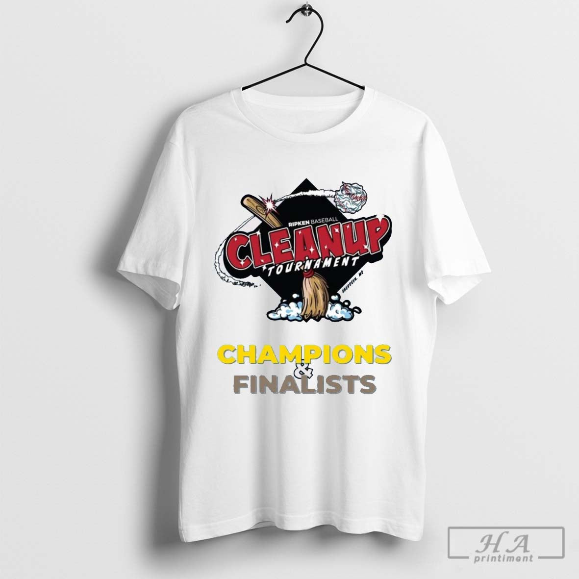 Official Ripken Baseball Cleanup Tournament Champions And Finalist Aberdeen MD T-shirt