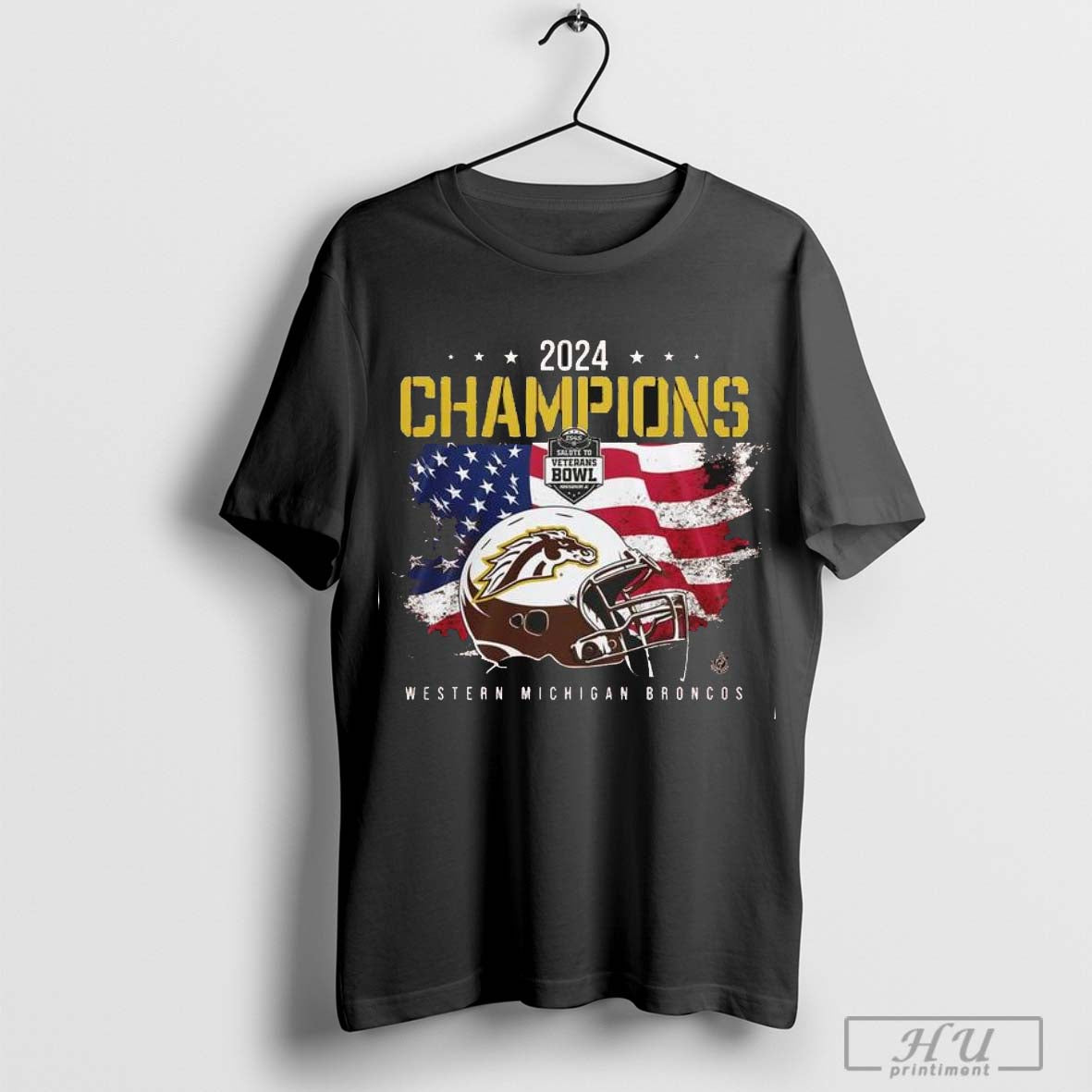 2024 Salute To Veterans Bowl Champions Western Michigan Broncos T Shirt