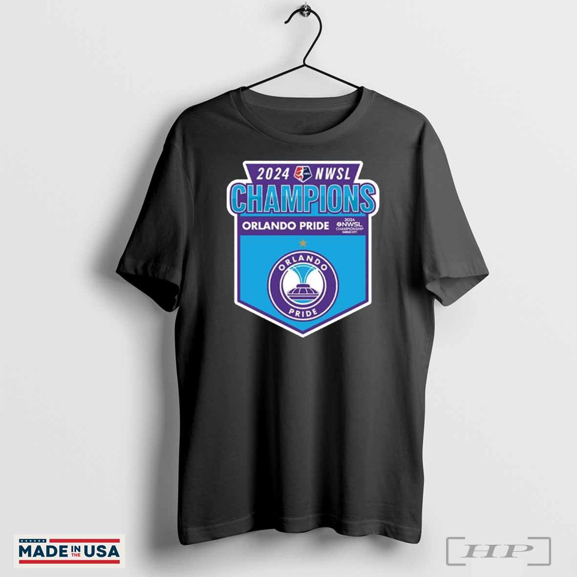 Orlando Pride 2024 NWSL Champions Perfect Shield Shirt