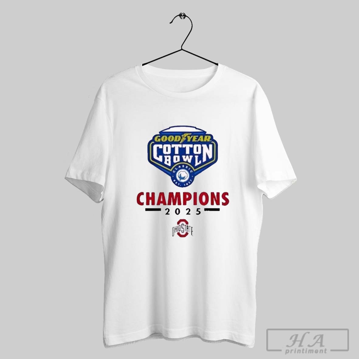 Ohio State Buckeyes 2025 Goodyear Cotton Bowl Champions Logo Shirt