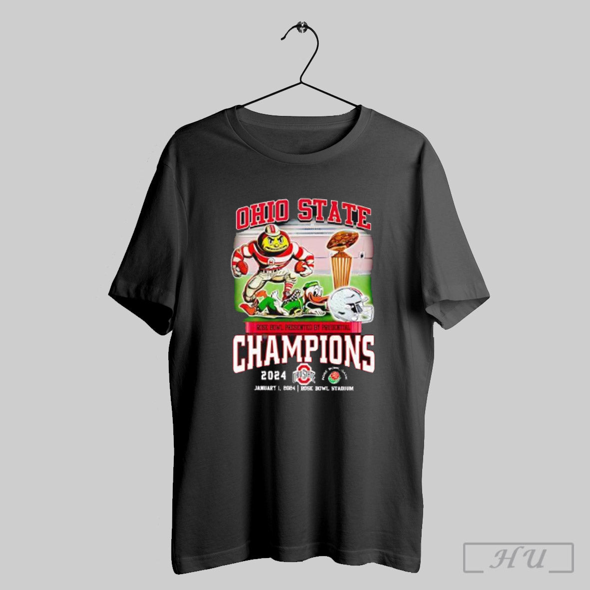 Ohio State Buckeyes Rose Bowl Presented By Prudential Champions 2024 Shirt