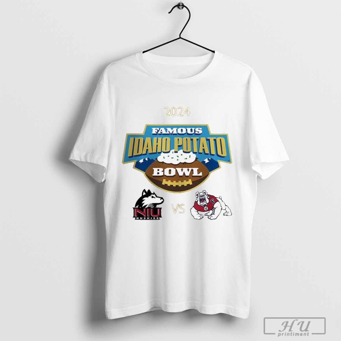 2024 Famous Idaho Potato Bowl Ncaa Division Northern Illinois Huskies Vs Fresno State Bulldogs Unisex T Shirt