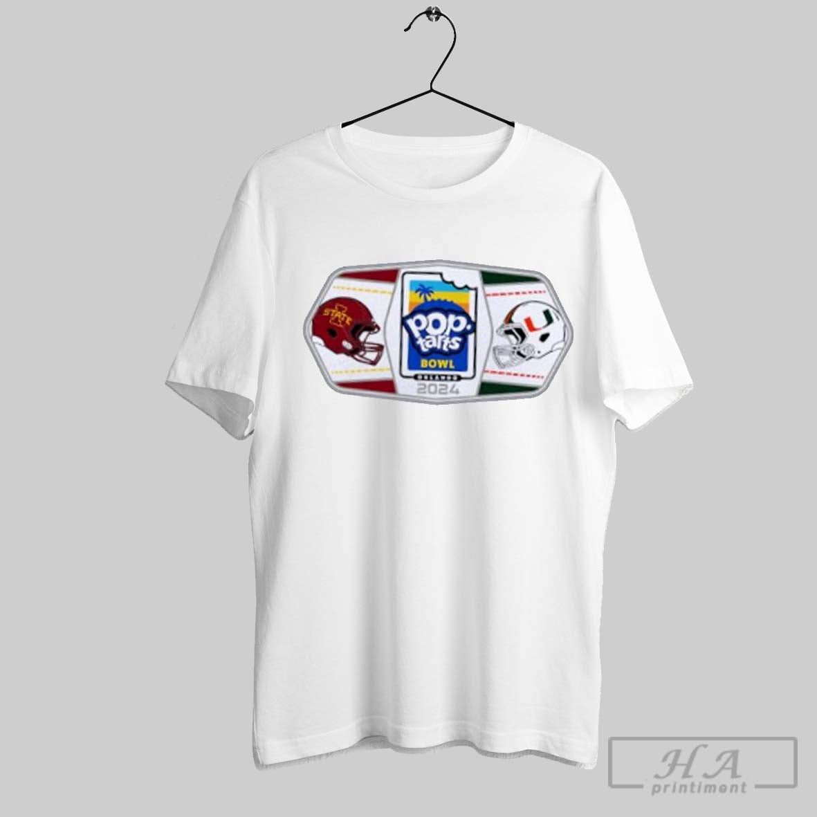 2024 Pop Tarts Bowl 2 Team Iowa State Cyclones Vs Miami Hurricanes Shirt