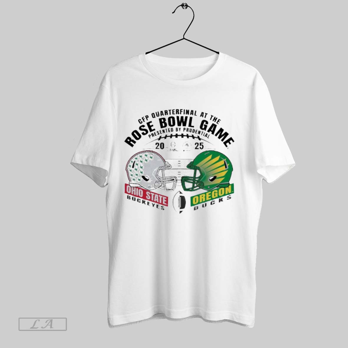 2024 25 Cfp Quarterfinal Oregon Ducks Vs Ohio State Buckeyes Dueling Helmet T Shir