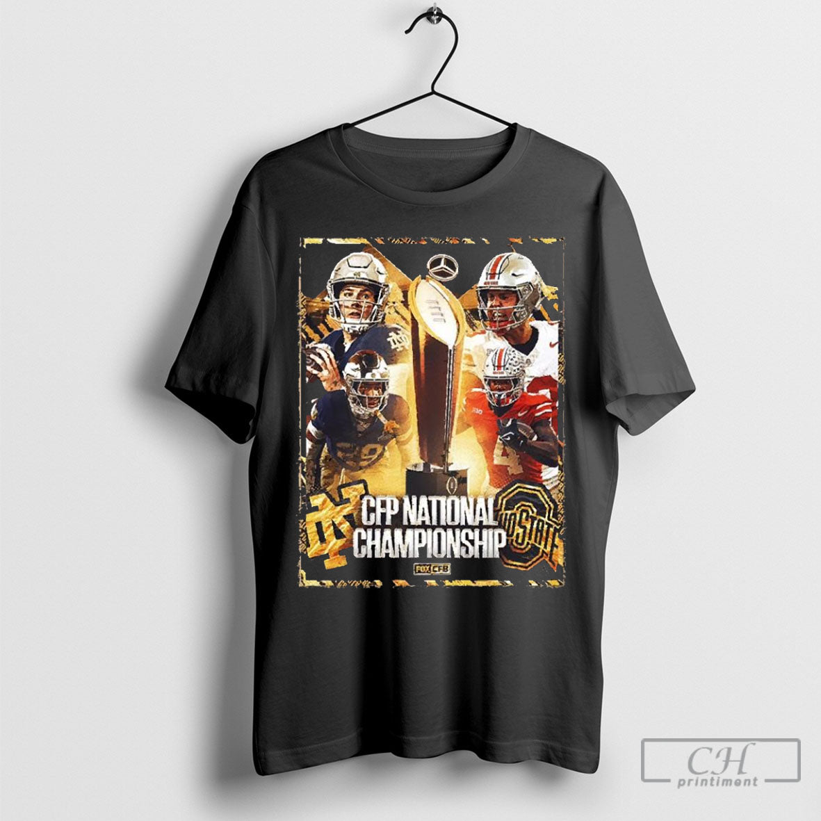 Official The 2025 Cfp National Championship Game Final Is Set Ohio State Buckeyes Football Vs Notre Dame Fighting Irish Football Shirts