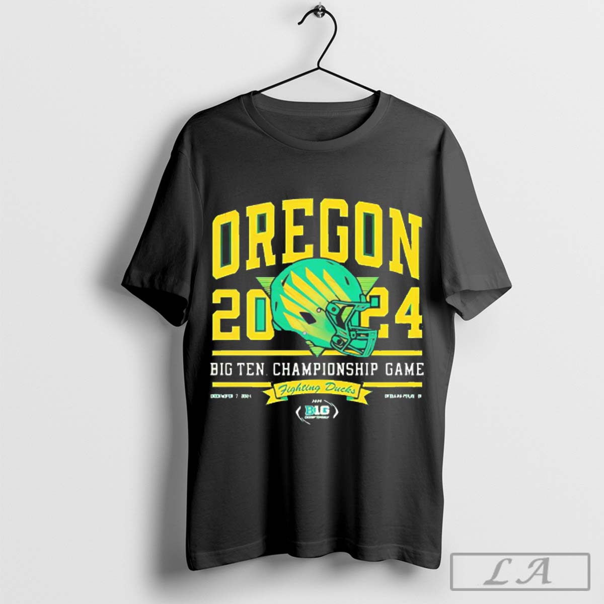 Oregon Ducks 2024 Big Ten Football Championship Helmet T-shirt