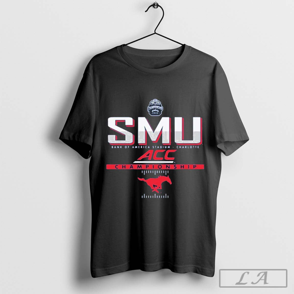 SMU Mustangs Blue 2024 ACC Football Championship Bound Shirt