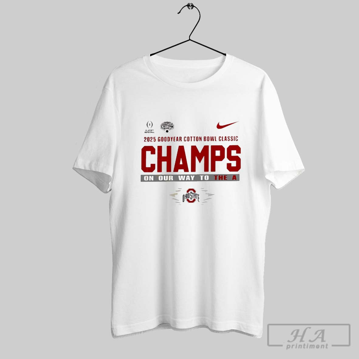 Ohio State Buckeyes College Football Playoff 2025 Cotton Bowl Champions Shirt