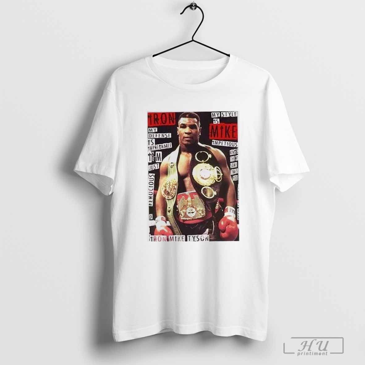 Boxing Champions Young Iron Mike Tyson Vintage Graphic T-shirt