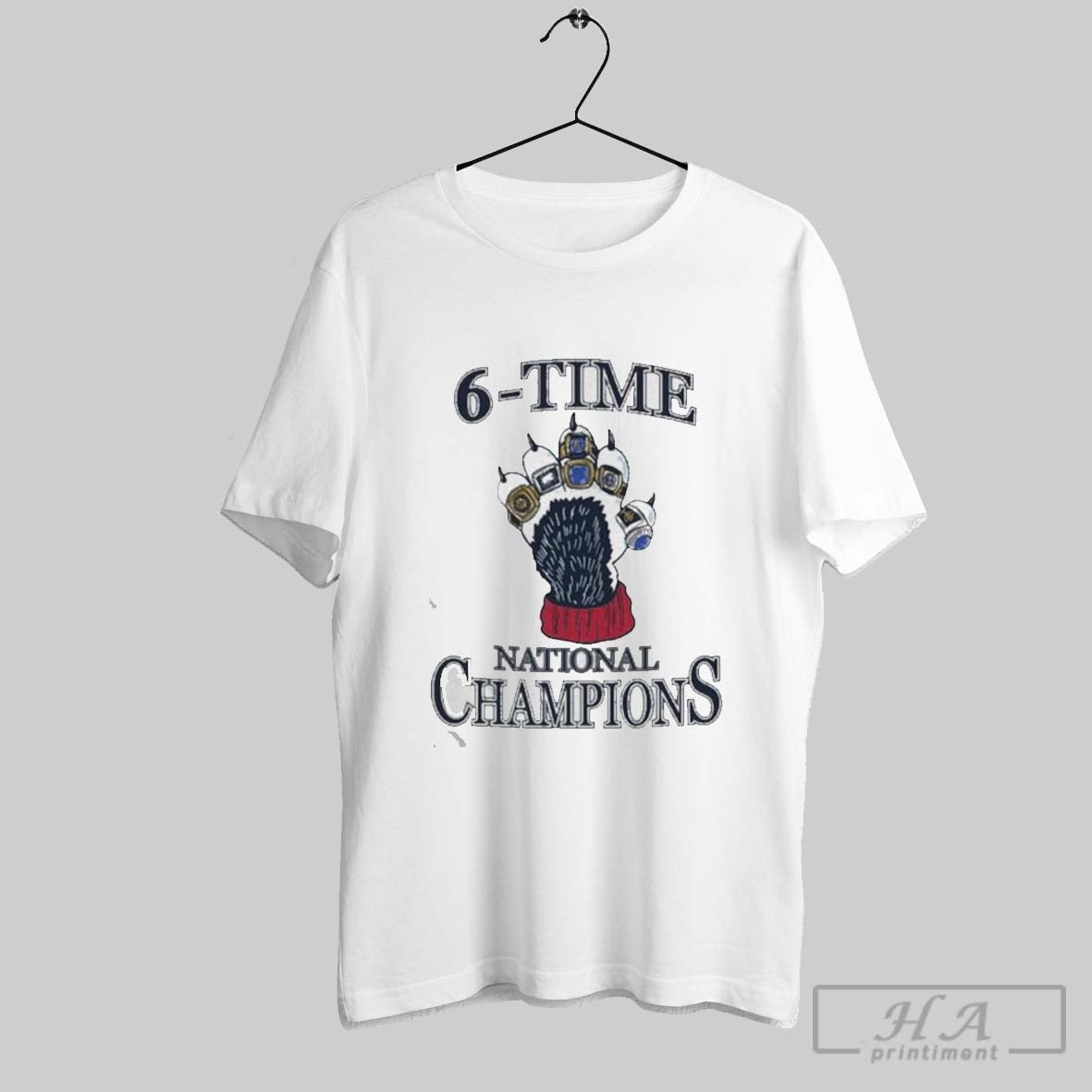 Best Uconn Connecticut 6 Time National Champions Ring T Shirt