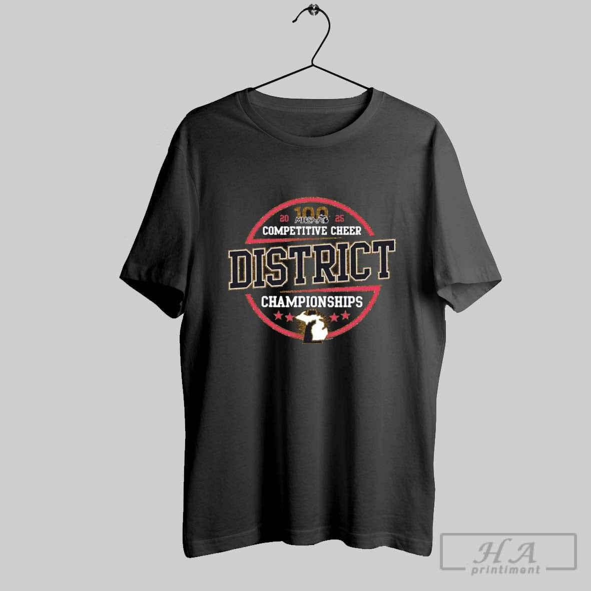 2025 Mhsaa Competitive Cheer District Championships Shirt