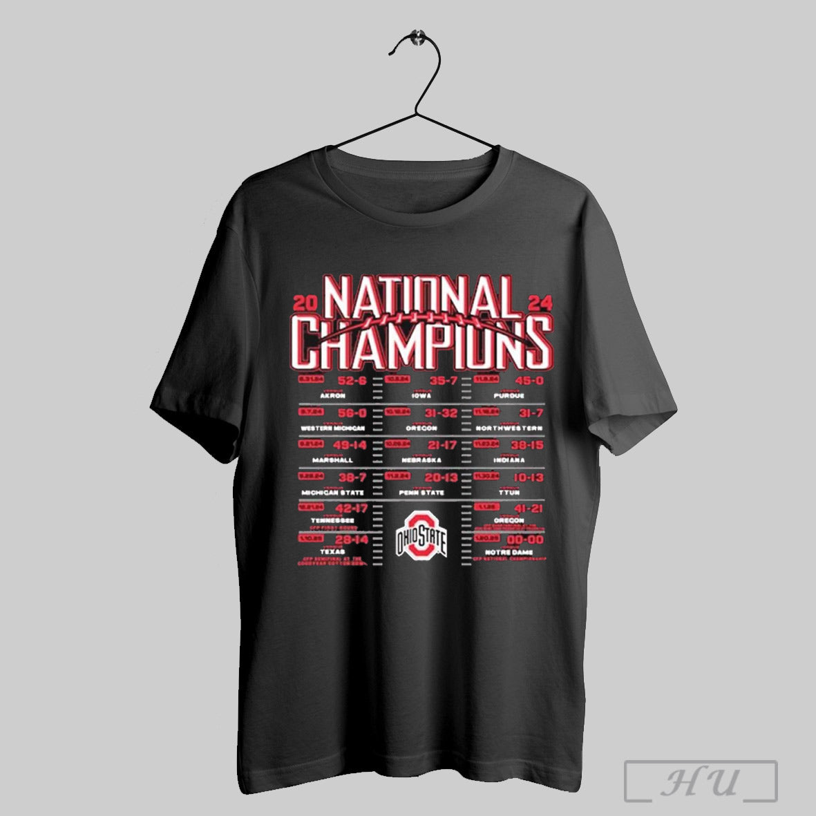 Ohio State Buckeyes Win Notre Dame Fighting Irish 2024 25 Football National Champions Football Schedule T Shirt Sweatshirt Hoodies Poster
