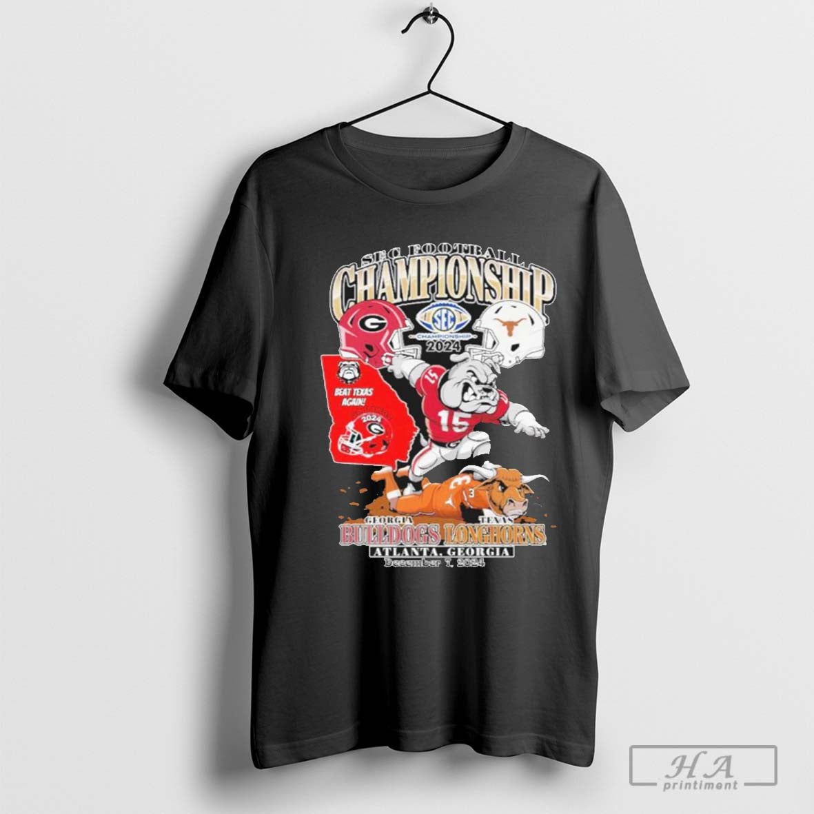 Official Sec Championship Uga Defeat Longhorns Champions 2024 Shirt