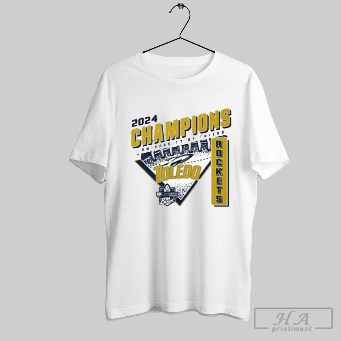 Official Toledo Rockets Champions 2024 Gameabove Sports Bowl Champions Ncaa College Football Bowl Unisex T Shirt