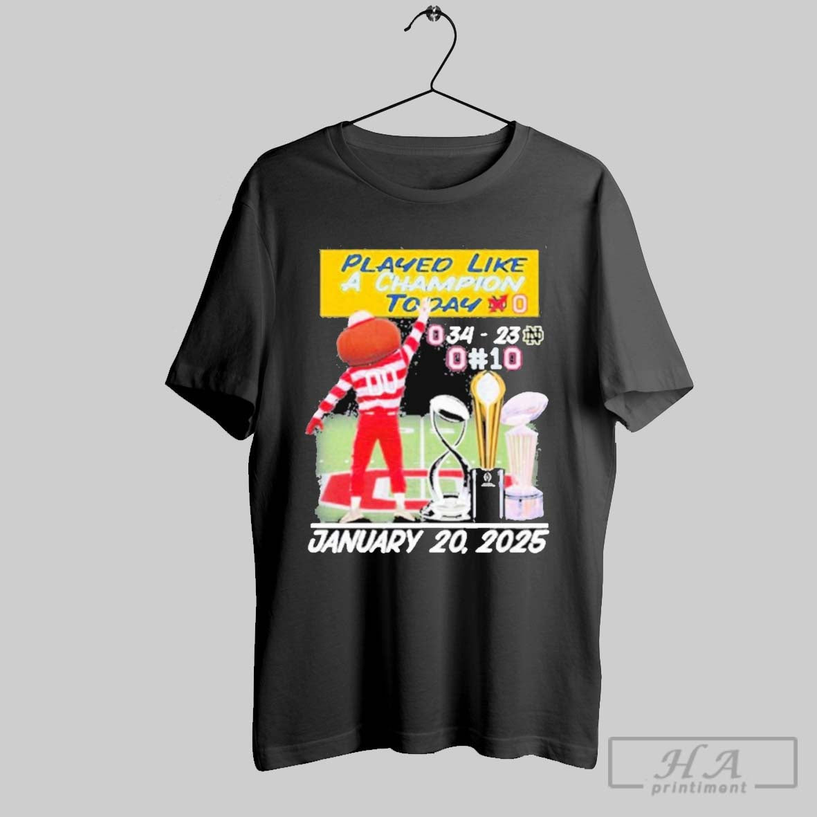 Original Nice Played Like A Champion Today Ohio State Buckeyes National Champions T Shirt