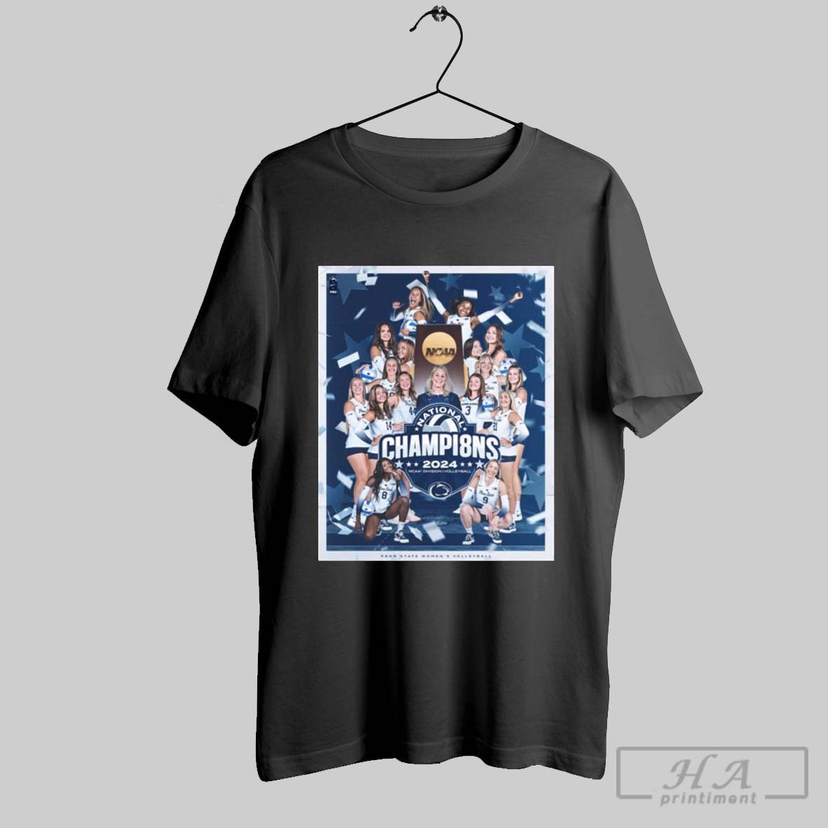 Penn State Nittany Lions Womens Volleyball Eight Time National Champions 2024 Ncaa Division I Poster T Shirt