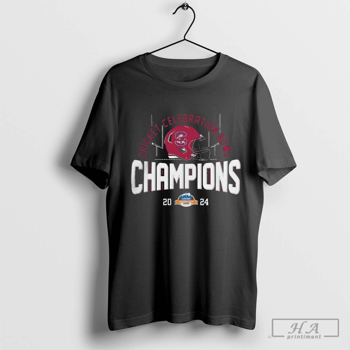 South Carolina State Bulldogs 2024 Cricket Celebration Bowl Champions Helmet T Shirts