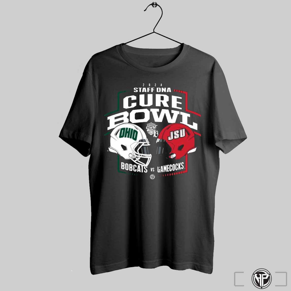 2024 Staffdna Cure Bowl 2024 Ohio Bobcats Vs Jacksonville State Gamecocks Helmet Head To Head Shirt Trending Sweatshirt
