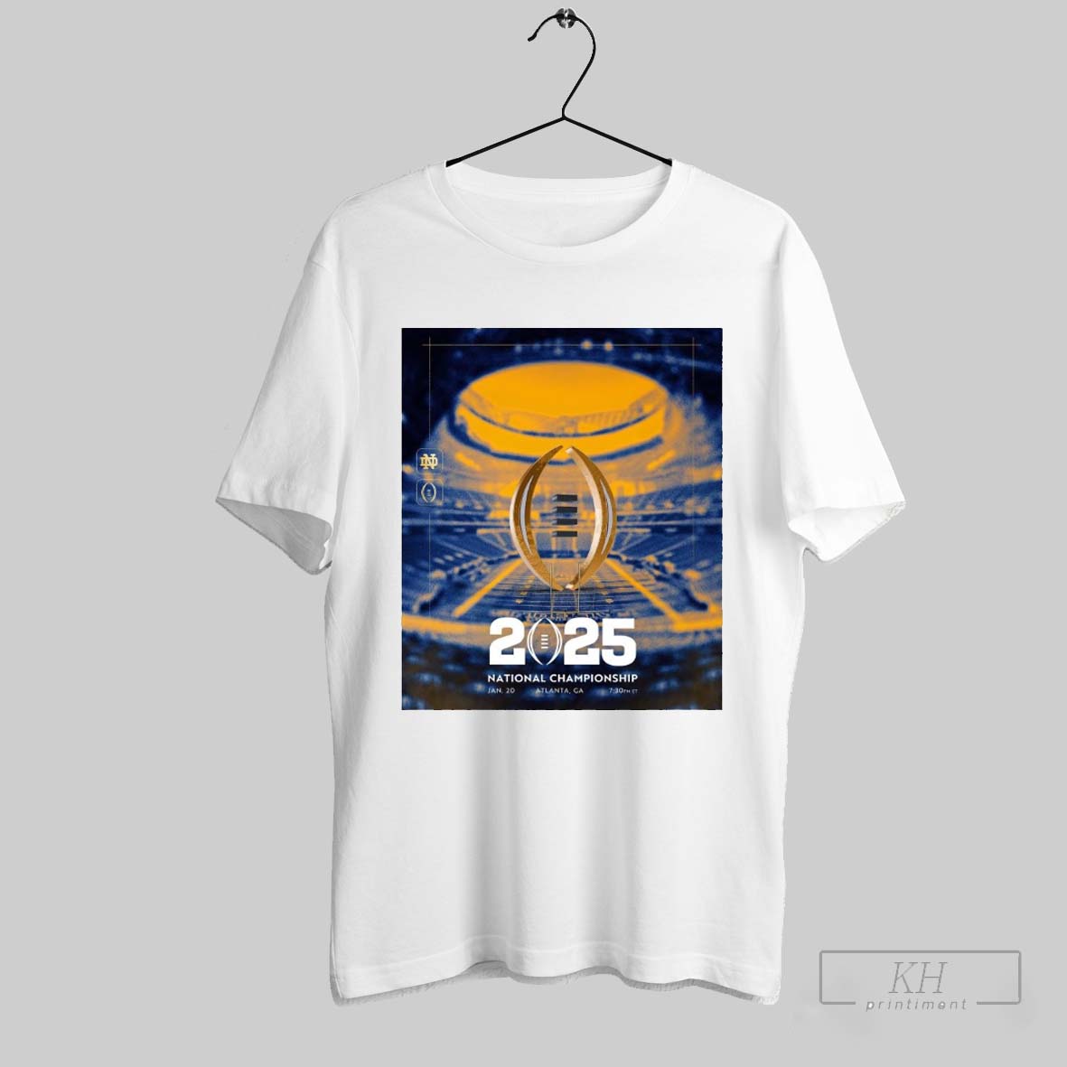 Official Poster Notre Dame Fighting Irish College Football Playoff National Championship Jan 20 2025 Atlanta Ga