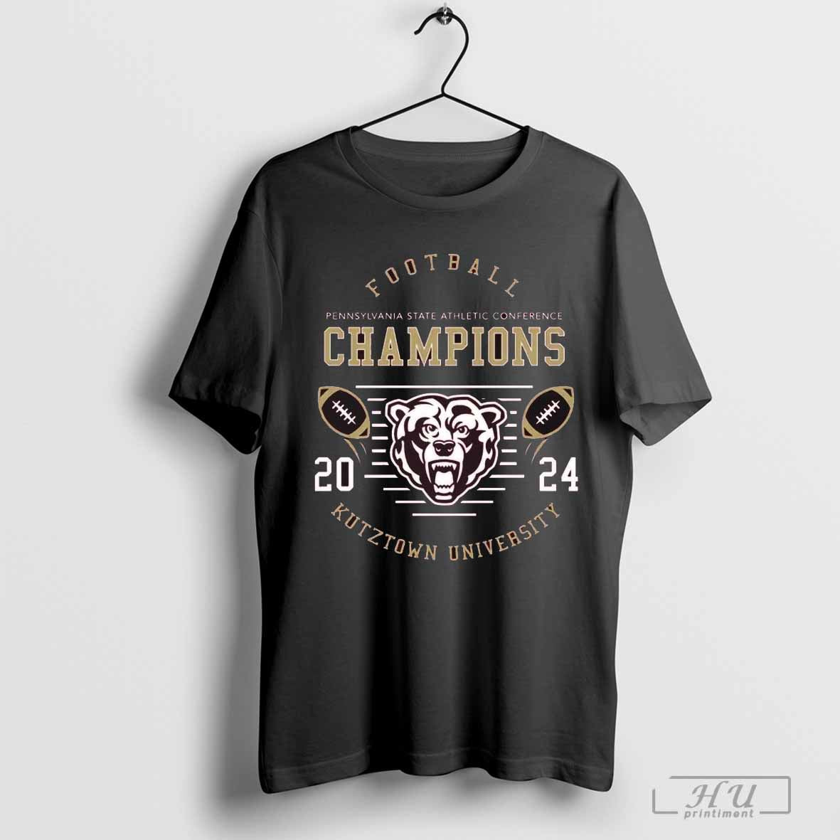 Pennsylvania State Athletic Football Conference Champions Kutztown University 2024 T-shirt