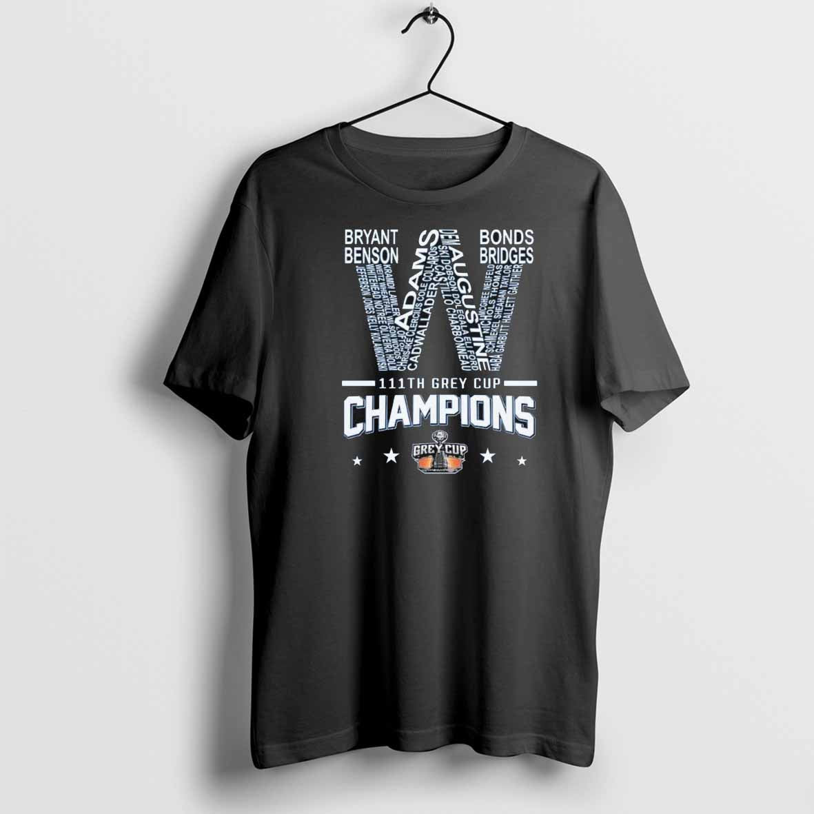 Official Winnipeg Blue Bombers Football Club 111th Gery Cup Champions 2024 Shirt