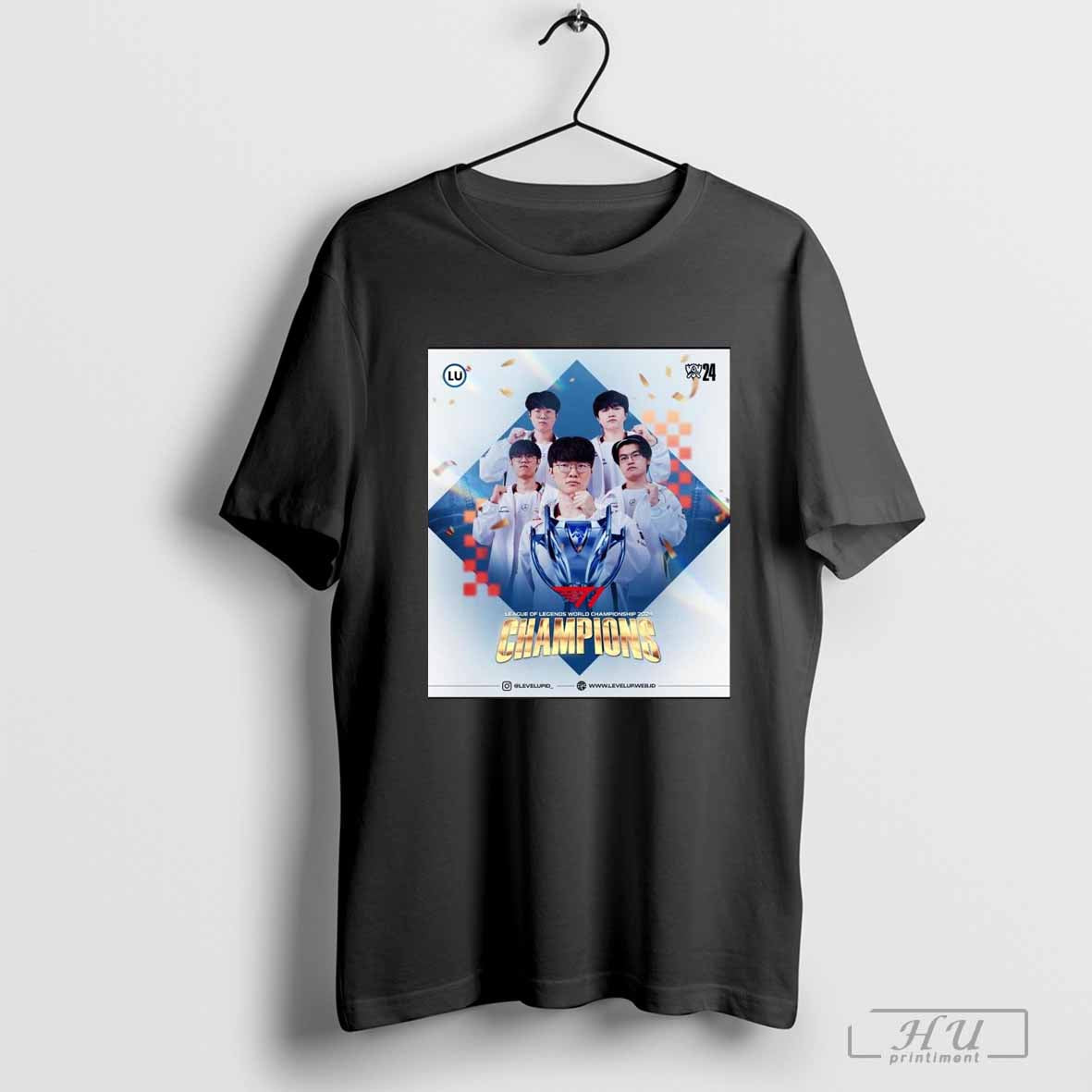 Poster T1 League Of Legends World Championship 2024 Champions Worlds 2024 T-shirt