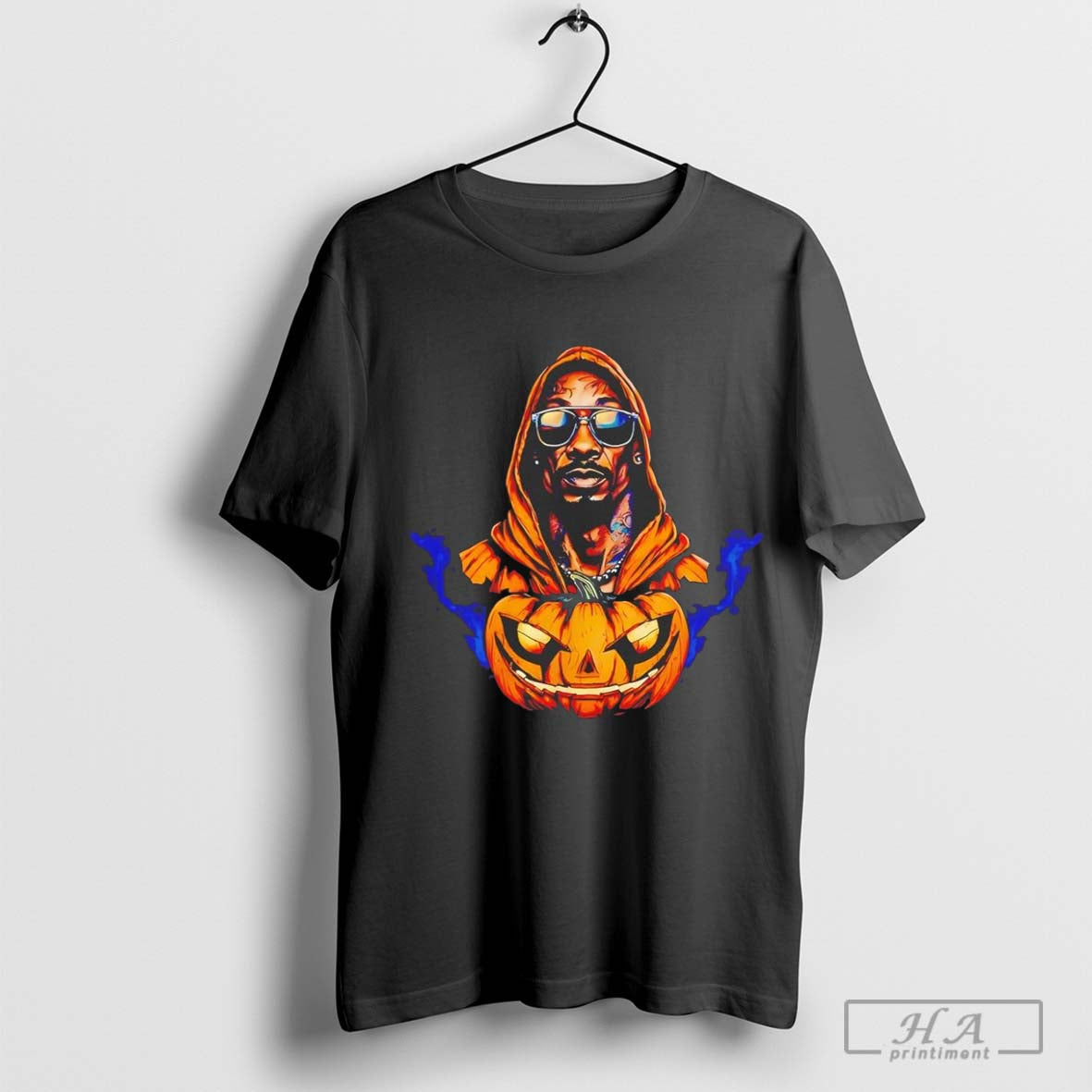 Tupac Shakur smoking pumpkin Halloween shirt