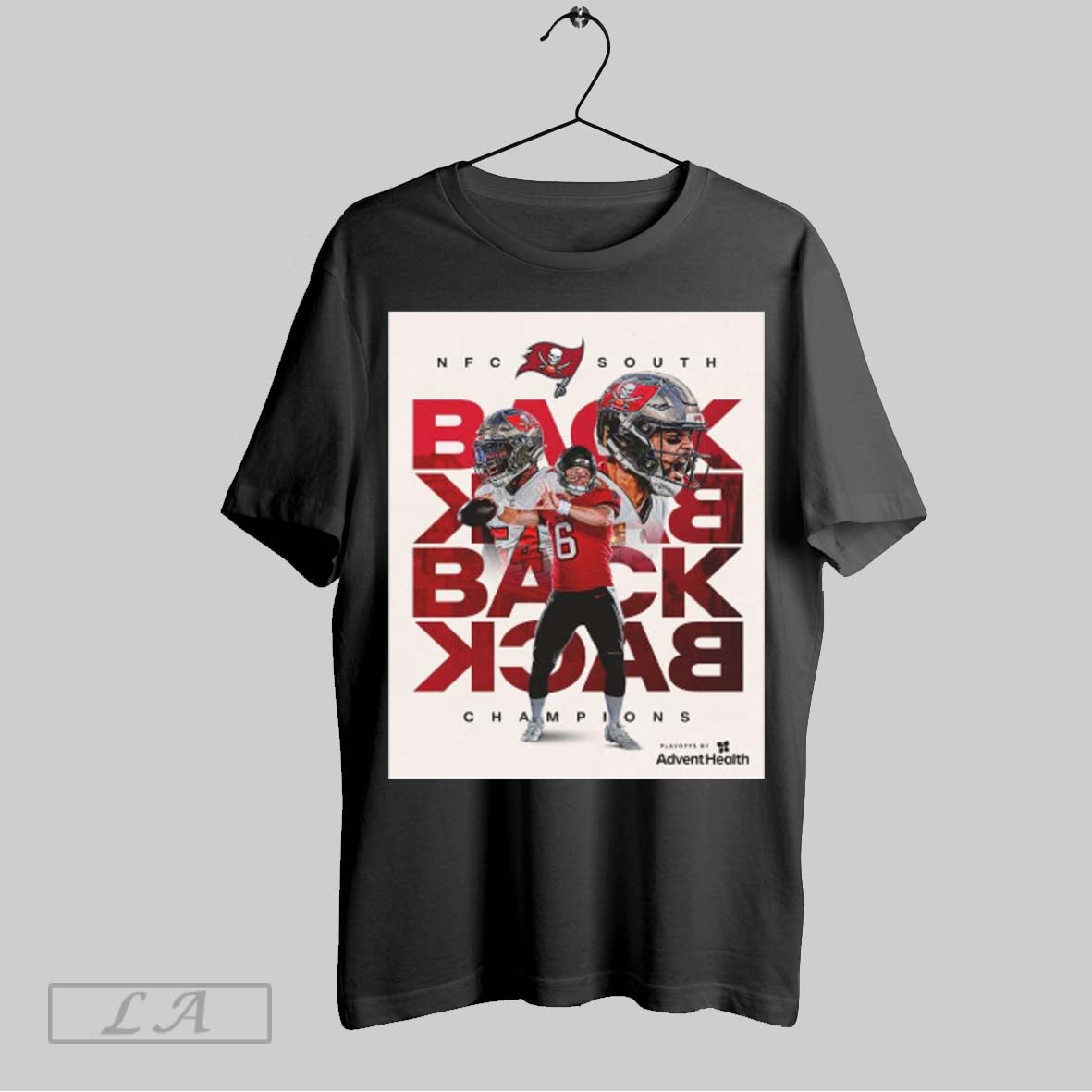 Official Tampa Bay Buccaneers Nfl 2025 Nfc South Back To Back To Back To Back Champions Poster T Shirt
