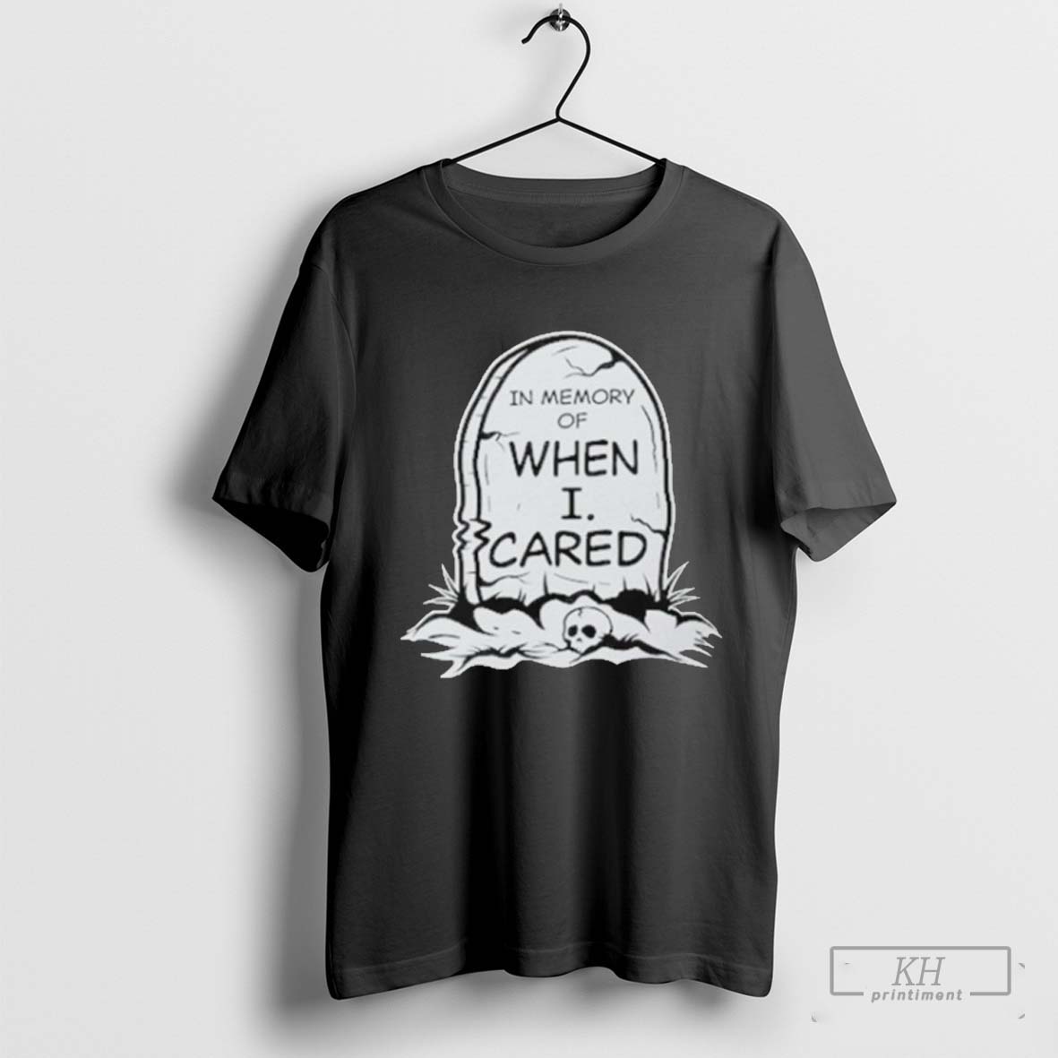 Vintage Halloween In Memory Of When I Cared T Shirt