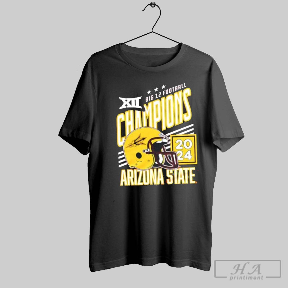 2024 Big 12 Football Champions Arizona State Secondary Helmet Shirt