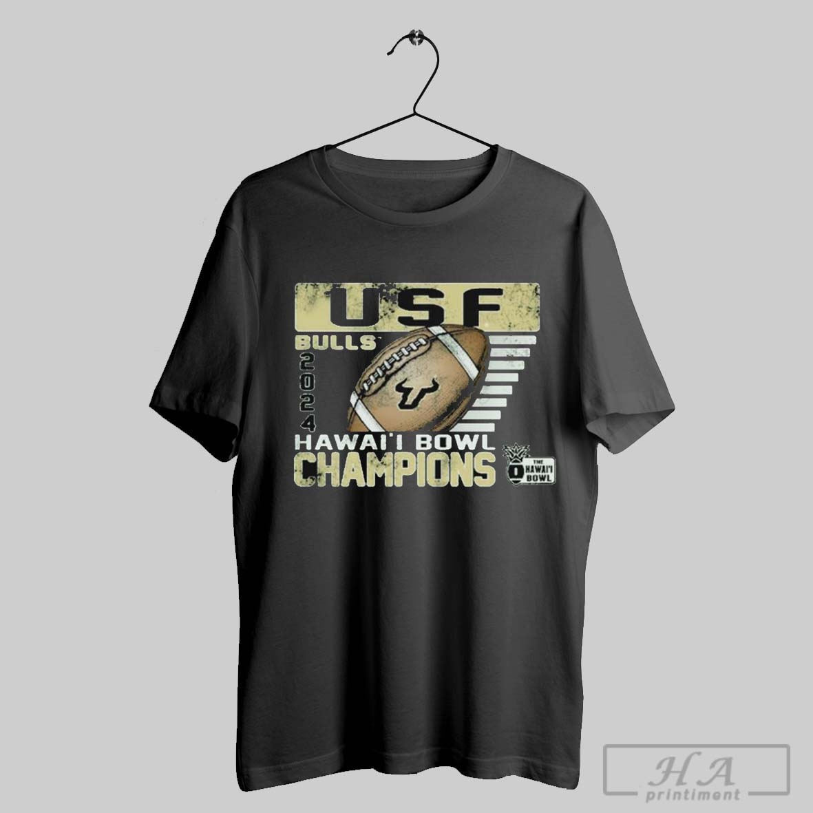 Official Usf South Florida Bulls 2024 Hawaii Bowl Champions Vintage T Shirt